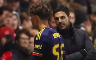 Roja a Dowman y adiós de Arteta en la Carabao Cup