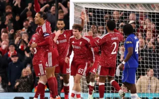 Cody Gakpo juega su mejor fútbol en el Liverpool