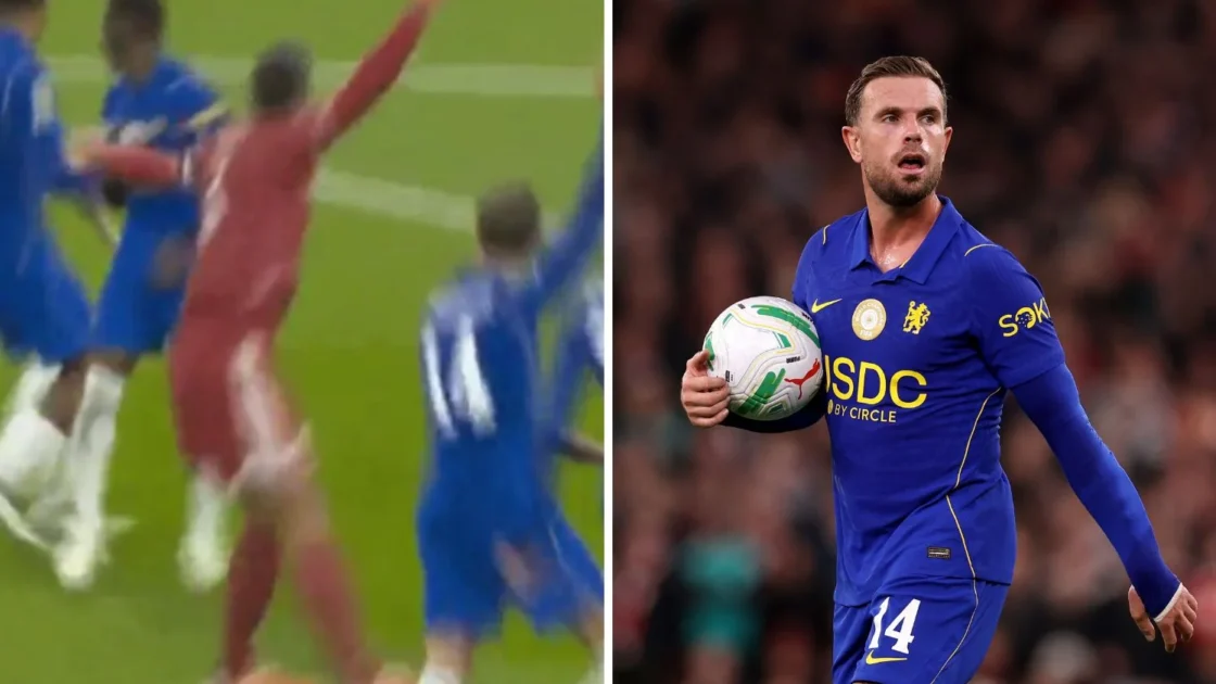 Jordan Henderson pide penalti contra su propio equipo con el Chelsea