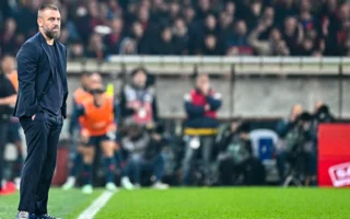 De Rossi celebra su victoria ante su mentor Luciano Spalletti